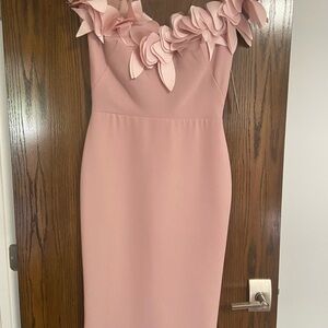 Elegant Pink Floral Dress